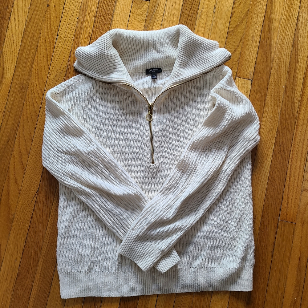 Talbots Cream Knit Sweater